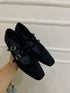 Women Double Buckle Straps Mary Jane Shoes